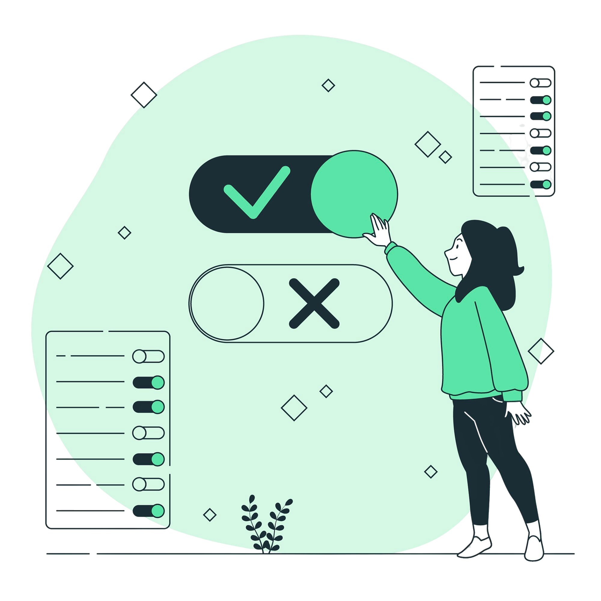 Digital growth illustration